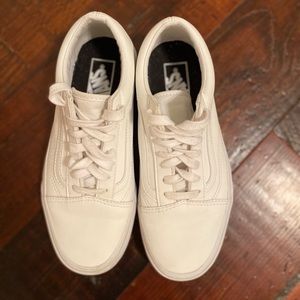 Vans Leather tennis shoes
